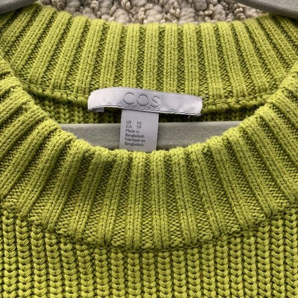 cos green knit jumper size xs - Picture 5 of 7